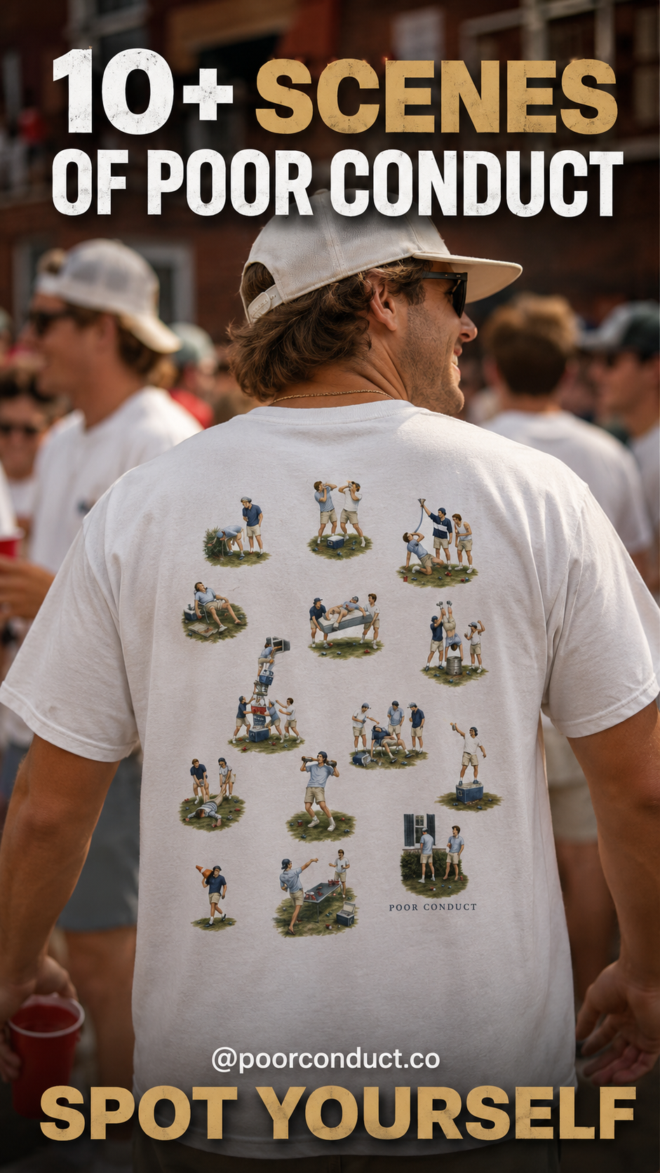 Poor Conduct Frat Tee