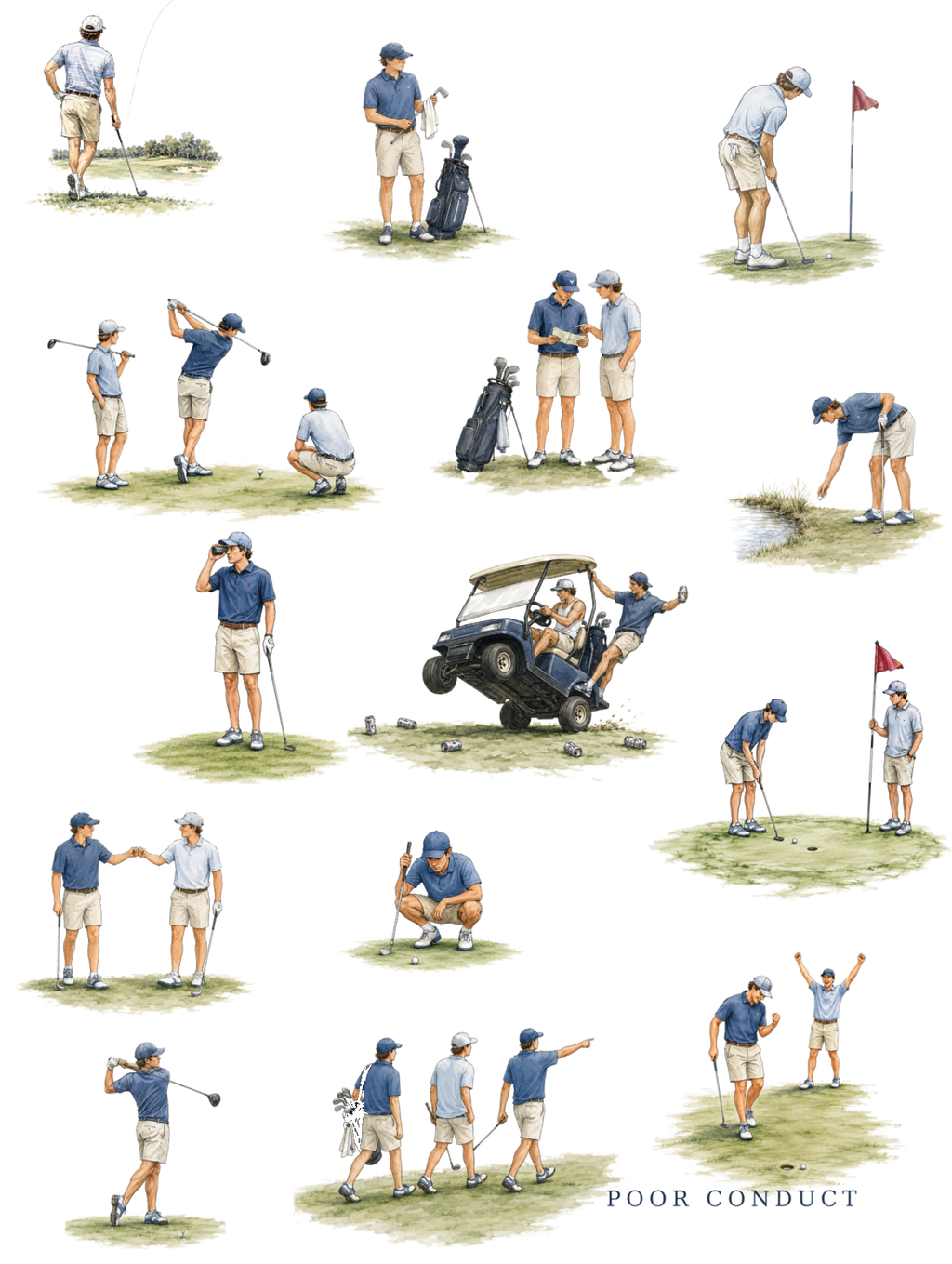 Poor Conduct Golf Tee
