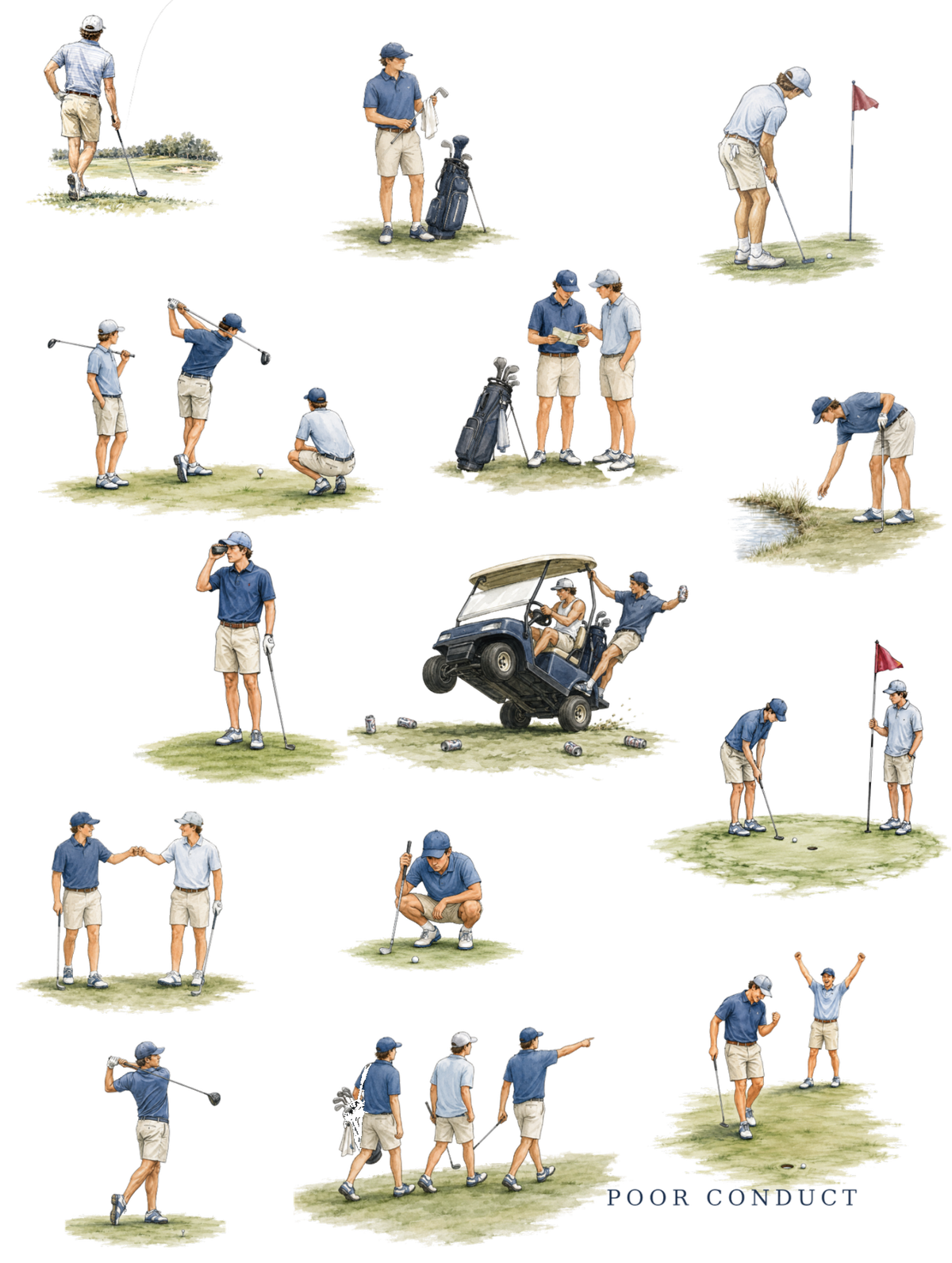 Poor Conduct Golf Tee
