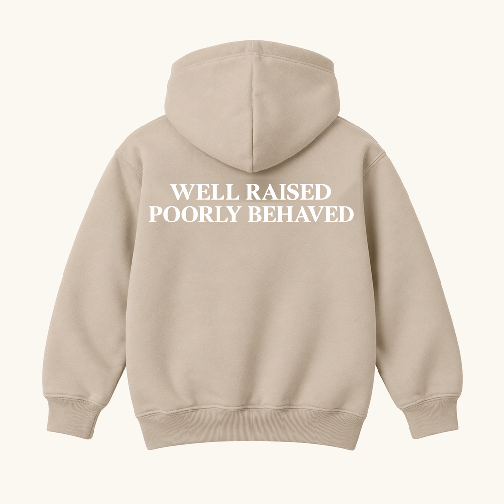 Poor Conduct Youth Hoodie – Well Raised, Poorly Behaved