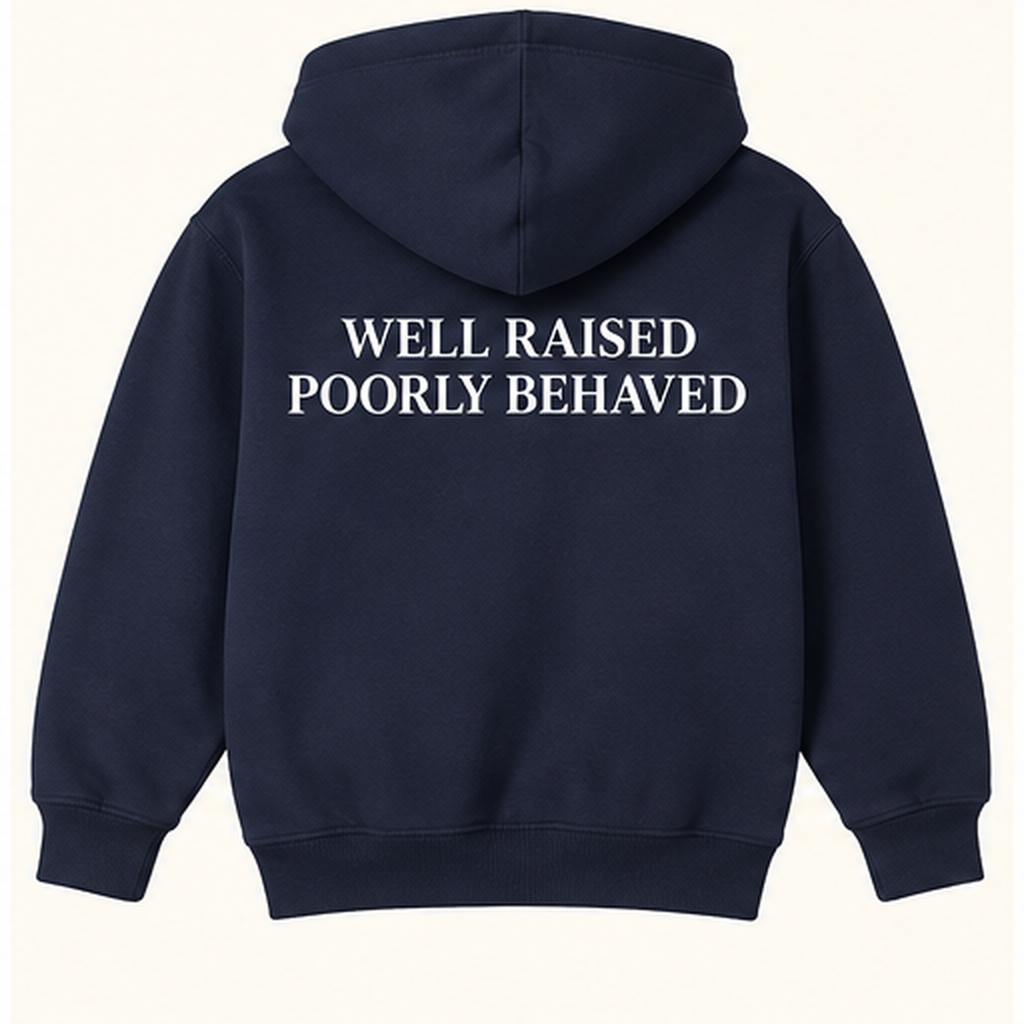 Poor Conduct Youth Hoodie – Well Raised, Poorly Behaved