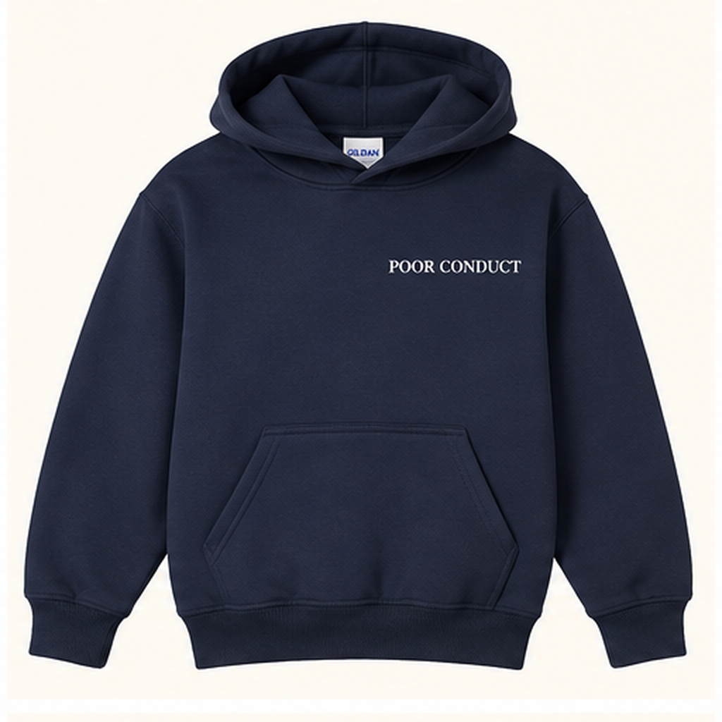 Poor Conduct Youth Hoodie – Well Raised, Poorly Behaved